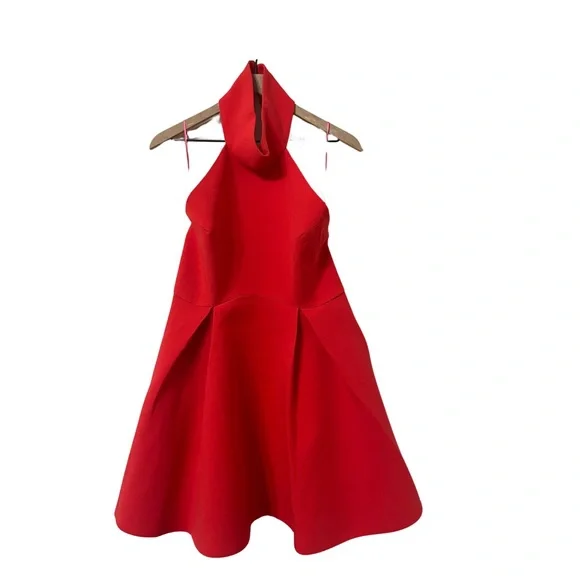 Finders Keepers | Dresses | Nwot Finders Keepers Semi Formal Red Open Back  Fit Flare Dress Size Xl | Poshmark